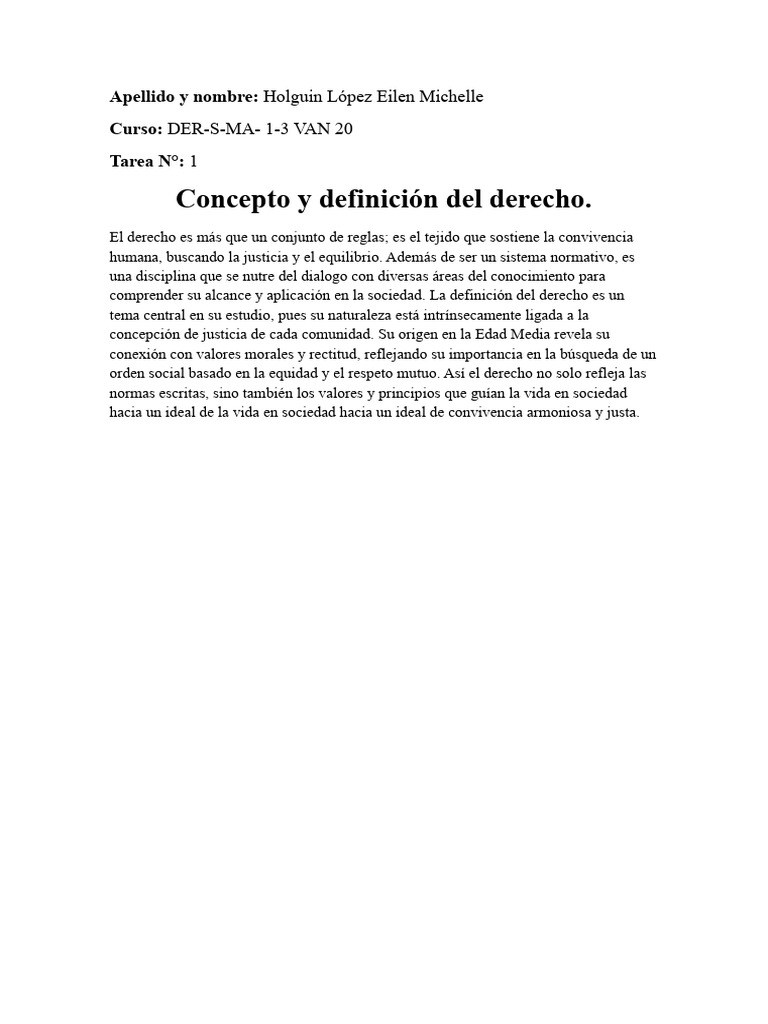 Definición y naturaleza del derecho | PDF