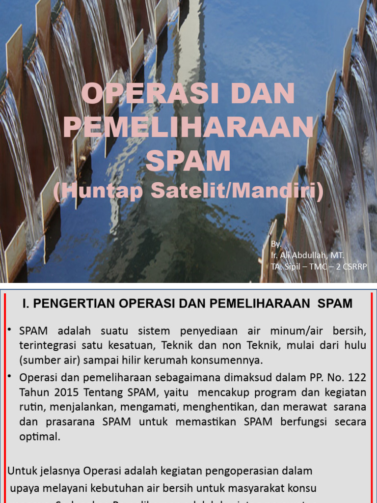 Operasi dan Pemeliharaan SPAM | PDF