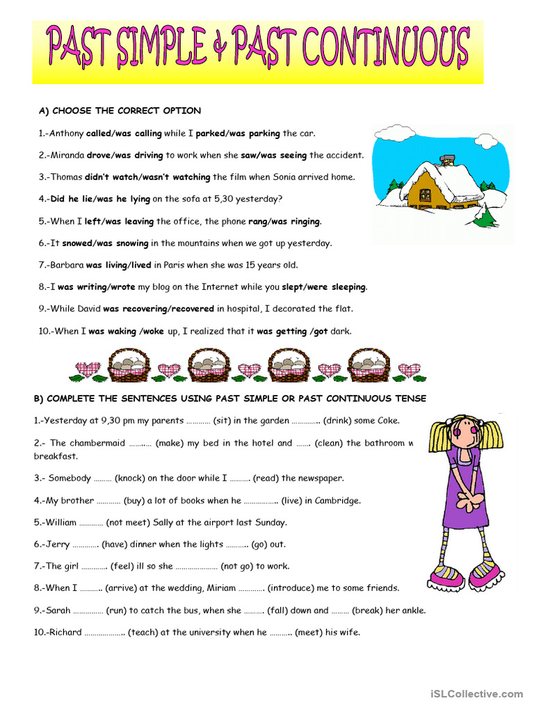 Past Simple and Past Continuous-1 | PDF
