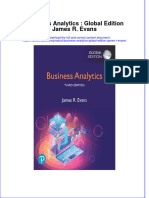 Textbook Ebook Business Analytics Global Edition James R Evans All Chapter PDF