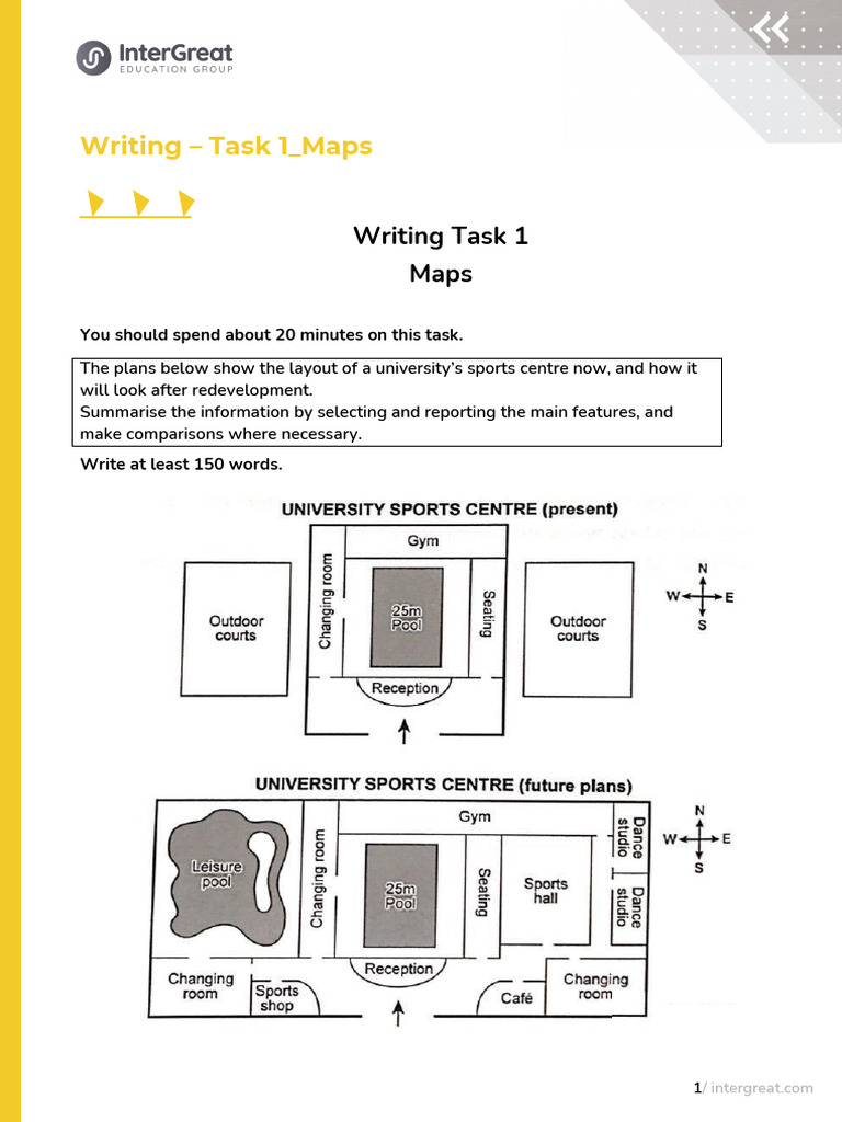 Writing - Task 1 - Maps WS | PDF | Languages | Foreign Language Studies