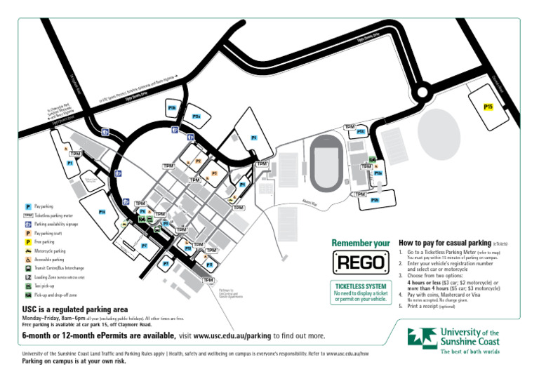 USC Parking Map | PDF | Land Vehicles | Motor Vehicle
