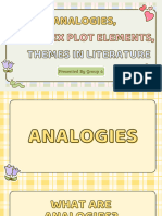 Analogies, Plot Elements, Themes in Literature Powerpoint