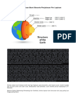Struktur Lapisan Bumi Beserta Penjelasan Per Lapis
