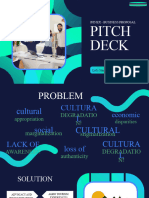 Deep Blue and Electric Blue Modern Technoogy Innovative Gradient Pitch Deck Presentation