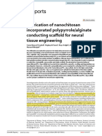 Fabrication of Nanochitosan Incorporated Polypyrrole/alginate Conducting Scaffold For Neural Tissue Engineering
