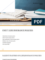 Unit 7 Principles of Insurance & Banking