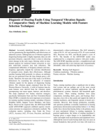 Diagnosis of Bearing Faults Using Temporal Vibration Signals: A Comparative Study of Machine Learning Models With Feature Selection Techniques