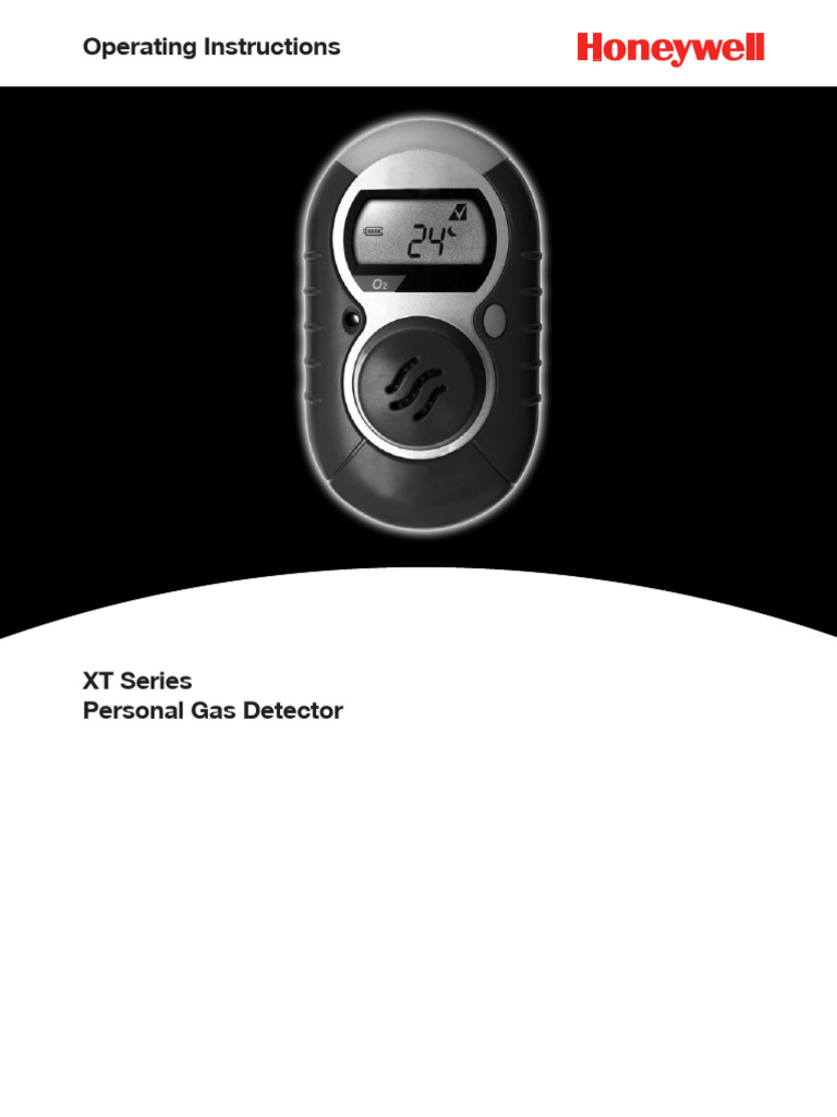 XT Series Personal Gas Detector Guide | PDF | Oxide | Sensor