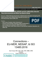 Combined EU MDR MDSAP and ISO 134852016