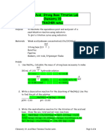 Weak Acid Strong Base Titration Teacher Notes