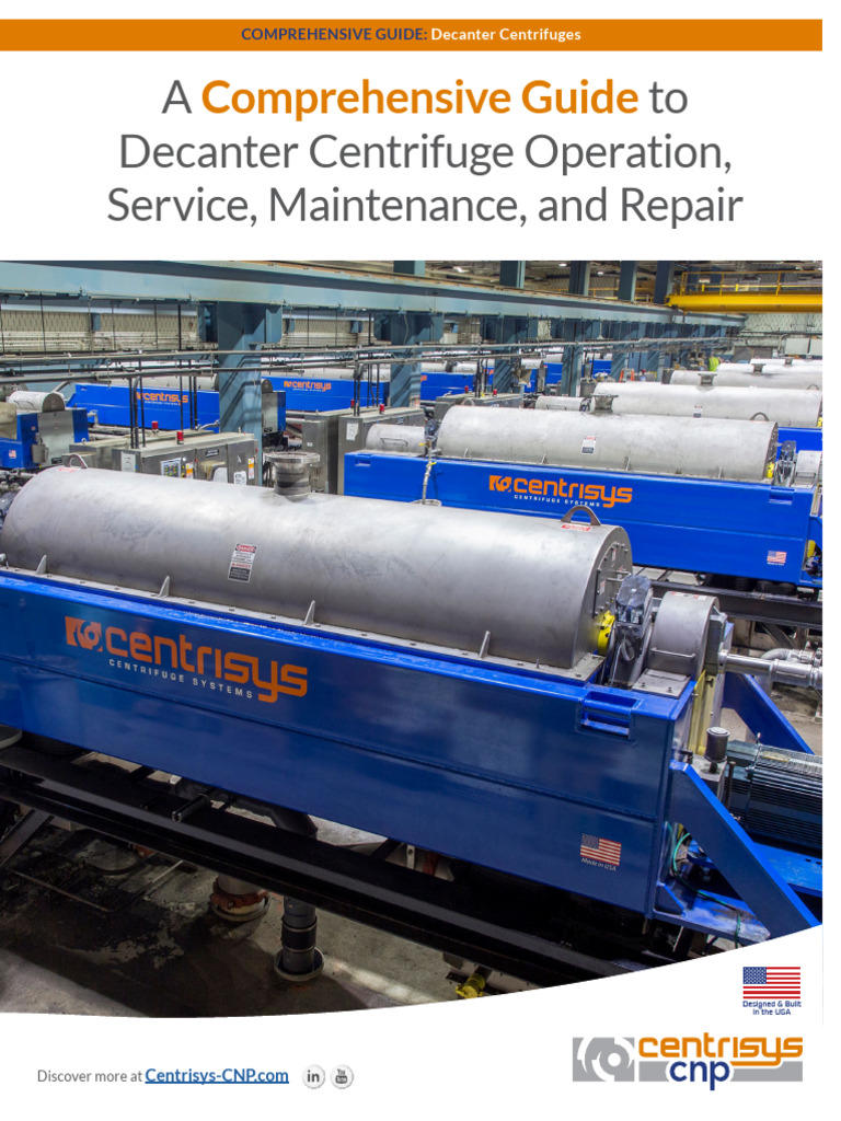 Comprehensive Guide Decanter Centrifuges 2021 Pdf