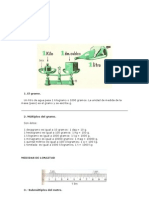 Medidas de longitud, peso y capacidad