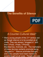 The Benefits of Silence