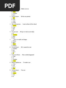 Contoh Soal Noun Clause