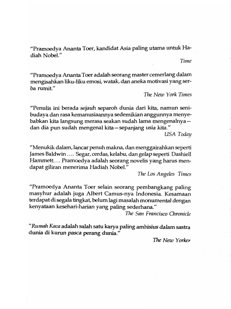 Pramoedya Ananta Toer Bumi Manusia Pdf
