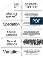 Science Cue Cards Bio