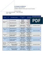 Cronograma de Actividades Académicas-B