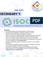 SECONDARY 4 SAMPLE TEST - Grade 10