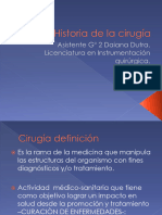 CLASE 2 Historia de La Cirugía Y DE LA INSTRUMENTACIÓN