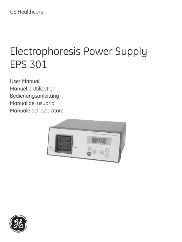 EPS 301 Electrophoresis Power Supply Manual | PDF | Power Supply ...
