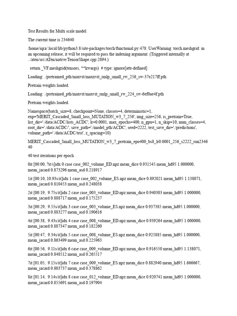 Test Results For Multi Scale Model | PDF | Applied Mathematics