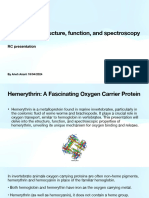 Hemerythin: Structure, Function, and Spectroscopy: RC Presentation