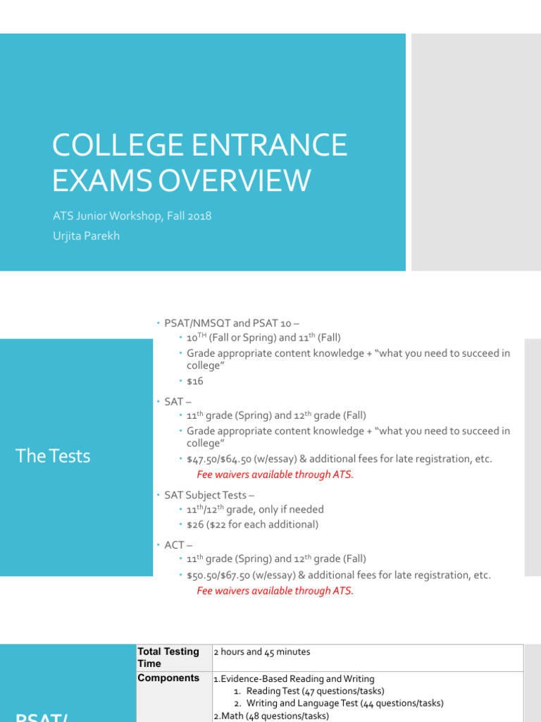 Sat Presentation Download Free Pdf Sat Act Test