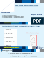 L1 To Be Able To Calculate Different Angles in A Triangle