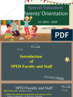 Parent Orientation