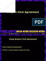 Subject Verb Agreement Part 1