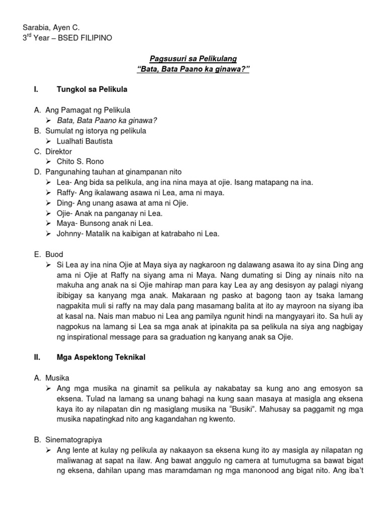 Pagsusuri Finals | PDF