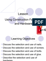 Amta3 7 Using Construction Fasteners and Hardware