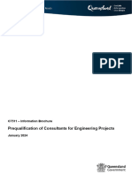 Prequalification of Consultants For Engineering Projects: C7511 - Information Brochure