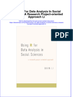 Textbook Ebook Using R For Data Analysis in Social Sciences A Research Project Oriented Approach Li All Chapter PDF