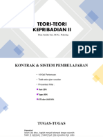 Pertemuan 1 - Teori Teori Kepribadian II