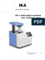IKA C 6000 Global Standards IKA C 6000 Isoperibol: Operating Instructions EN