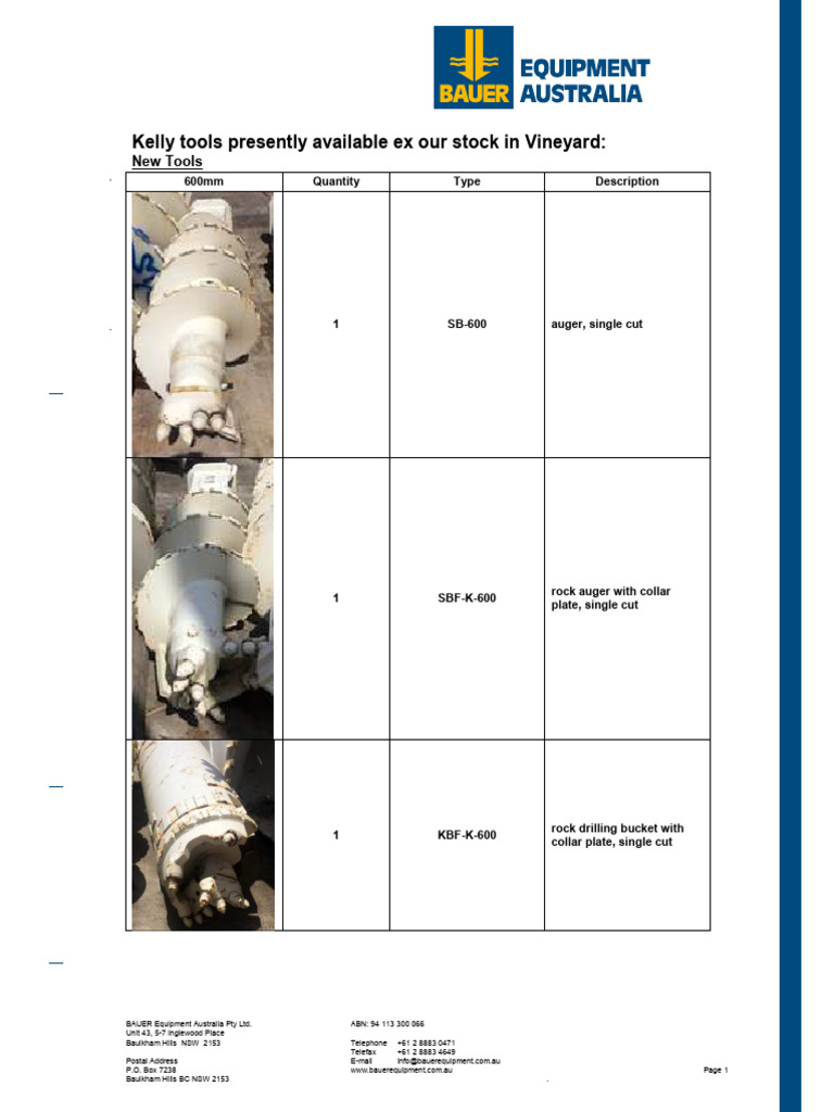 BAUER Tools | PDF | Tools