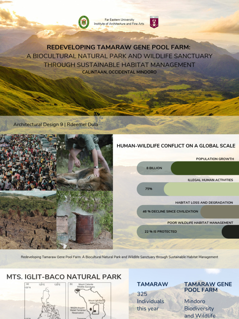 Redeveloping Tamaraw Gene Pool Farm | PDF | Natural Environment | Nature