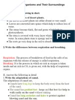 Living Organisms Class Work