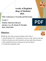 L1 - Actinomyces and Nocardia