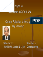 Misuse of Women Law