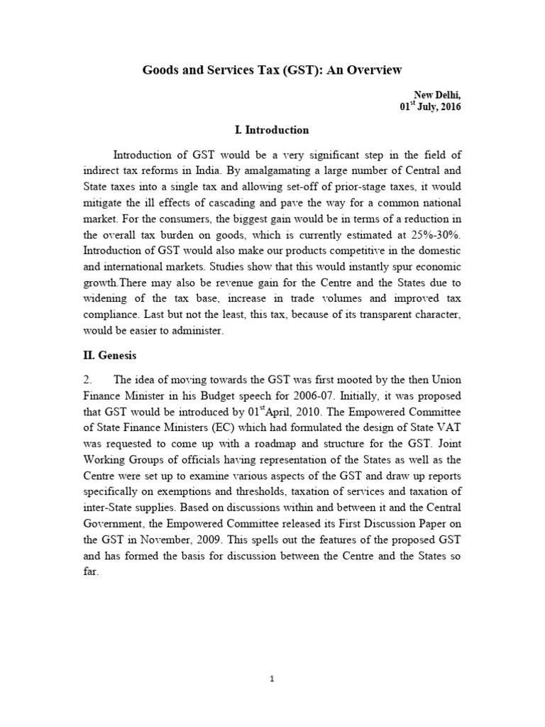 GST Material | PDF | Taxes | Value Added Tax