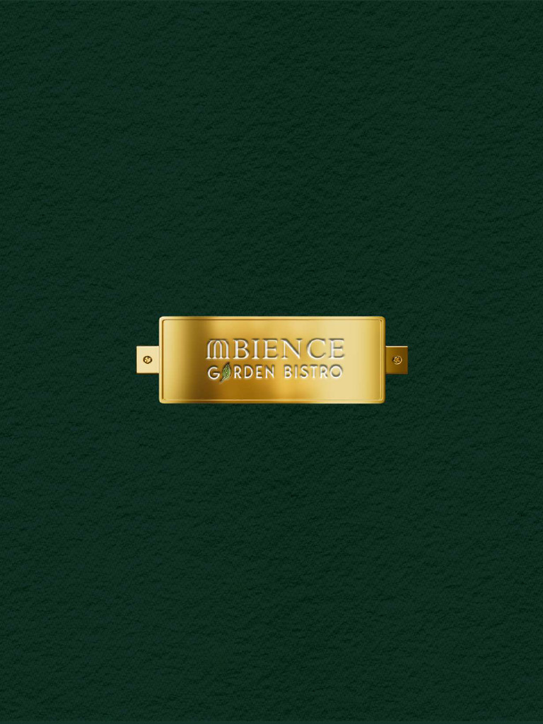 Menu Mbience Garden Bistro | PDF
