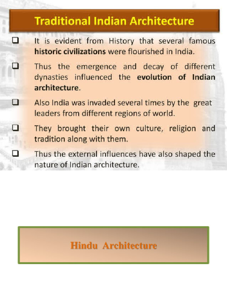 Traditional Architecture | PDF