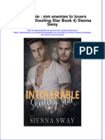 Textbook Ebook Intolerable MM Enemies To Lovers Romance Shooting Star Book 4 Sienna Sway All Chapter PDF
