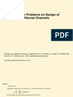 Practice - Problems - Design of ALluvial Channel - 13 - 3 - 2024