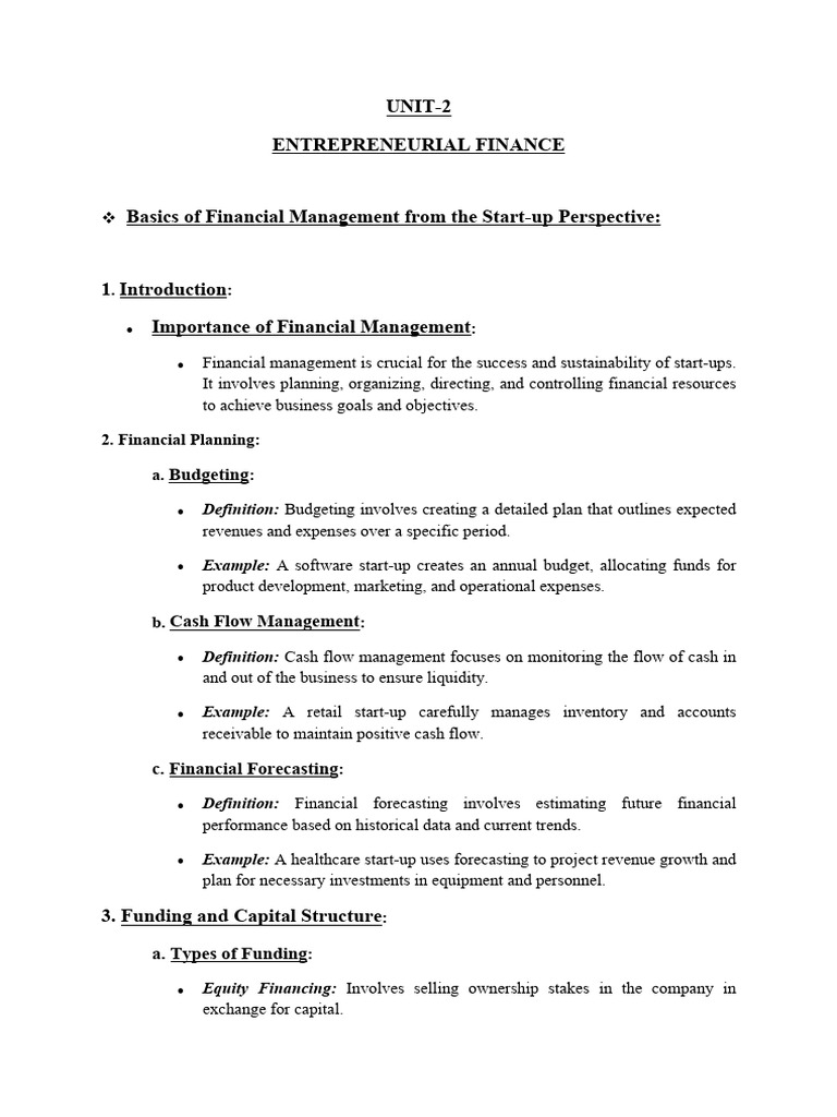 Start-Up Financial Management Guide | PDF | Cost Of Capital | Investing