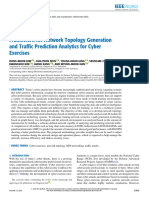 Framework For Network Topology Generation and Traffic Prediction Analytics For Cyber Exercises