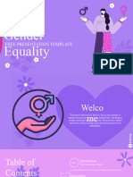 Gender Equality PPT Template by EaTemp